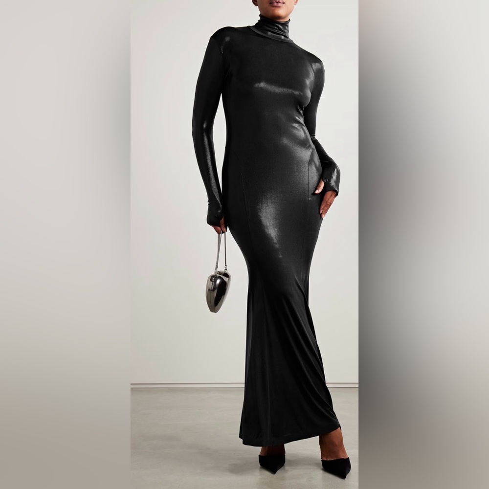 Norma Kamali Black Long Sleeve Dress